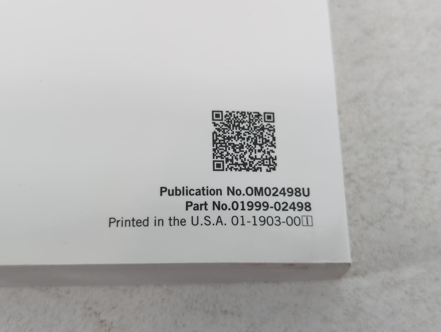 2020 Toyota Corolla Owners Manual Book Guide P/N:01999-02498 OEM Used Auto Parts