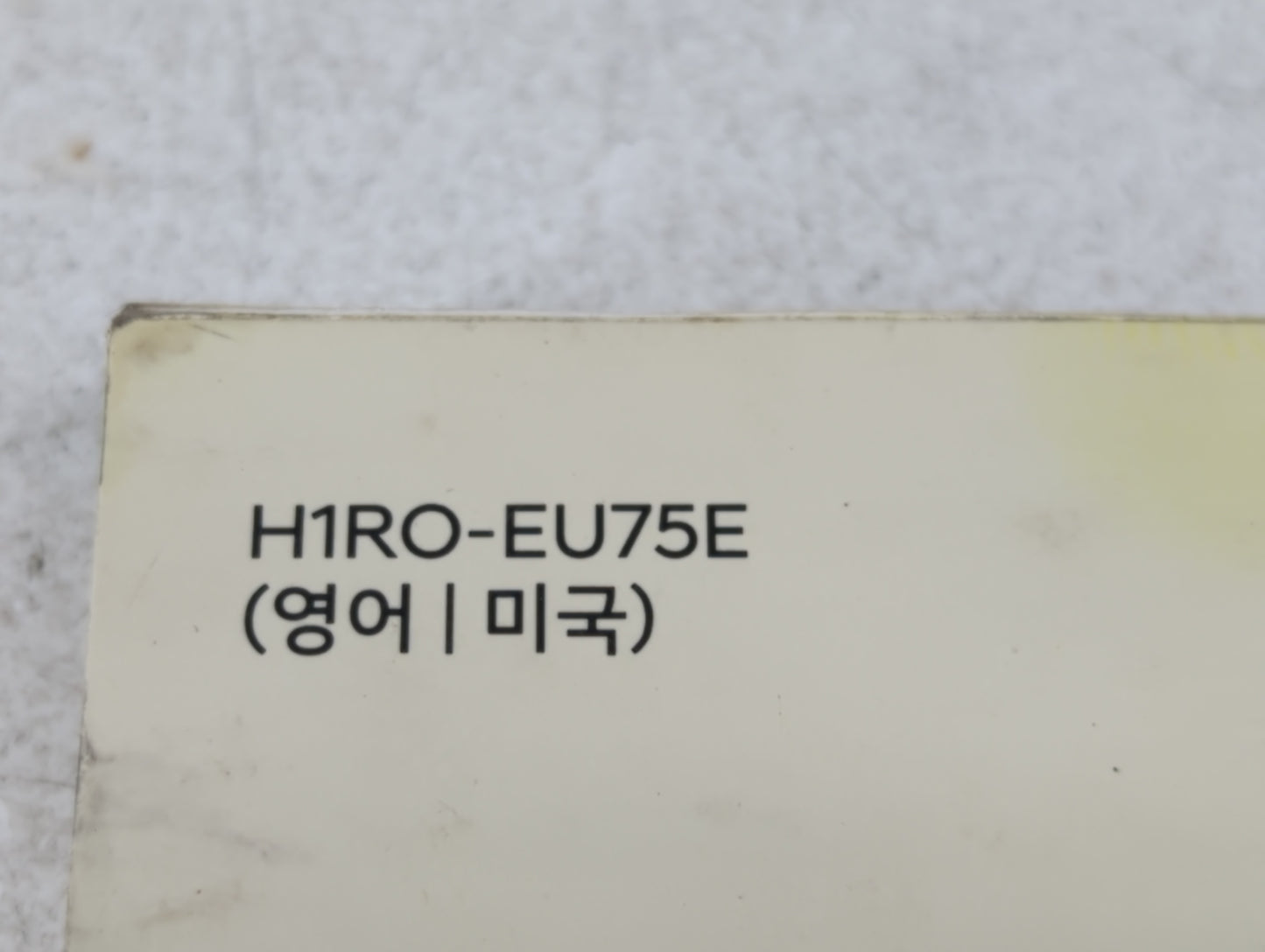 2017 Hyundai Accent Owners Manual Book Guide P/N:H1RO-EU75E OEM Used Auto Parts