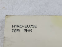 2017 Hyundai Accent Owners Manual Book Guide P/N:H1RO-EU75E OEM Used Auto Parts