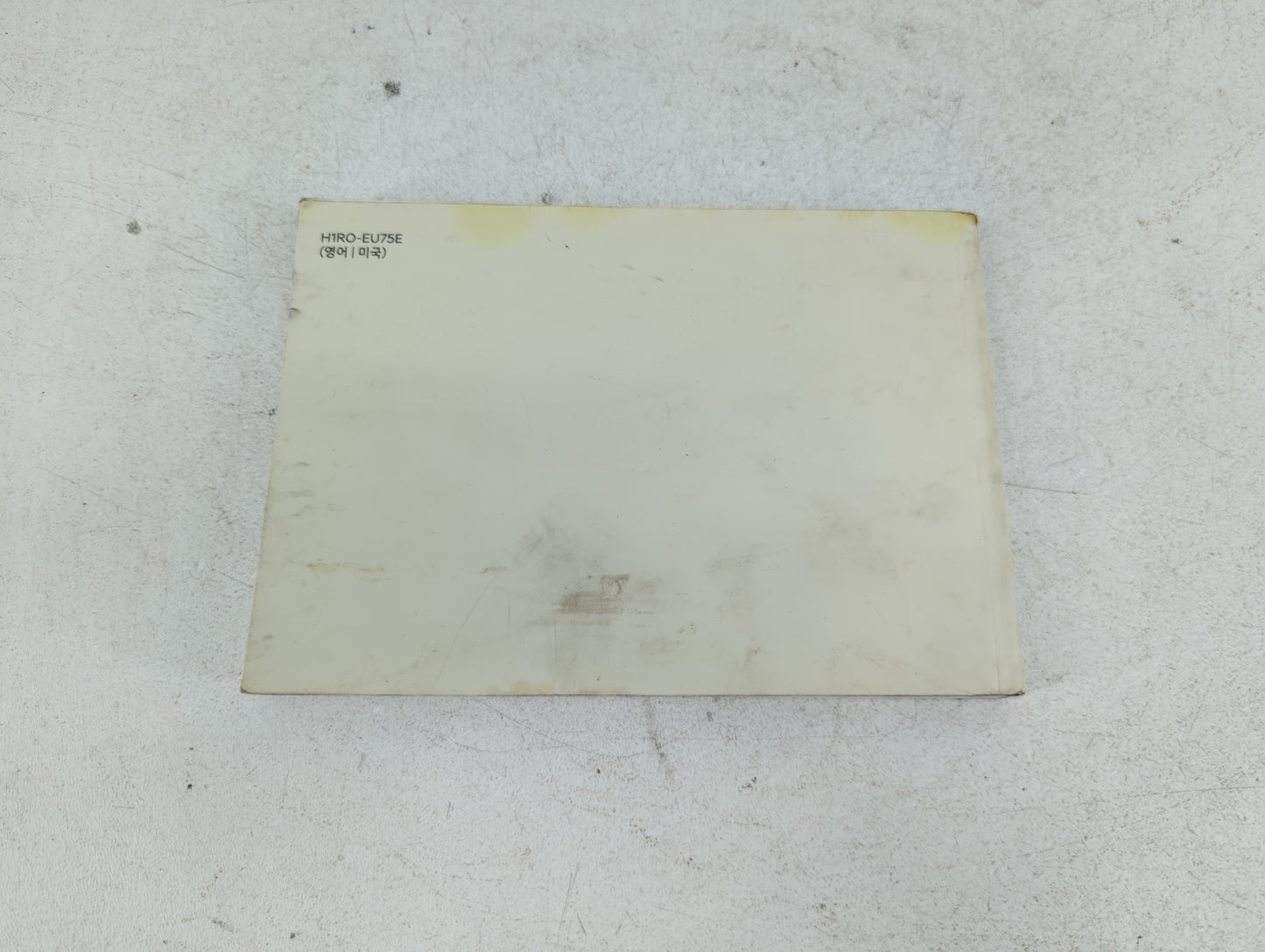 2017 Hyundai Accent Owners Manual Book Guide P/N:H1RO-EU75E OEM Used Auto Parts