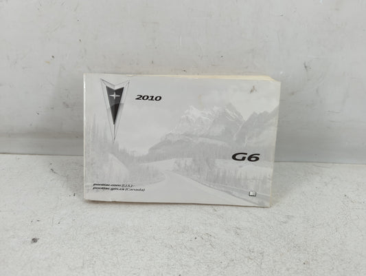 2010 Pontiac G6 Owners Manual Book Guide P/N:25852252 OEM Used Auto Parts