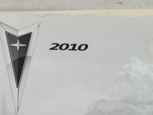 2010 Pontiac G6 Owners Manual Book Guide P/N:25852252 OEM Used Auto Parts
