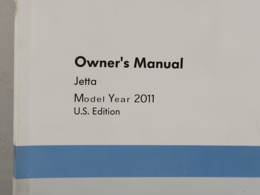 2011 Volkswagen Jetta Owners Manual Book Guide OEM Used Auto Parts