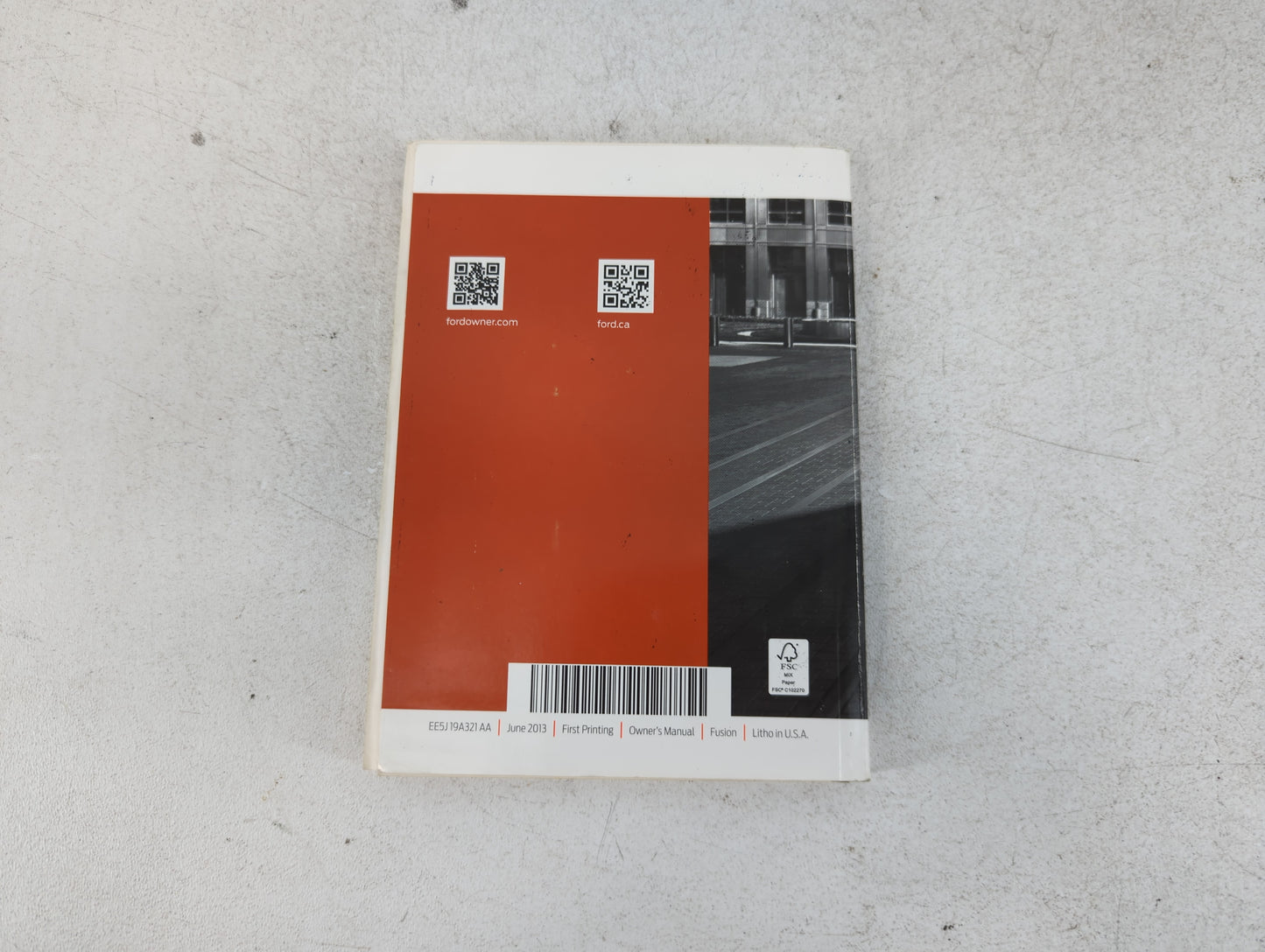 2014 Ford Fusion Owners Manual Book Guide P/N:EE5J 19A321 AA OEM Used Auto Parts