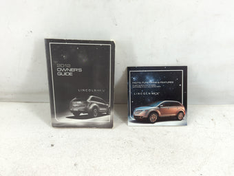 compare product 2012 Lincoln Mkx Owners Manual Book Guide P/N:CA1J 19A321 AA OEM Used Auto Parts