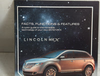 2012 Lincoln Mkx Owners Manual Book Guide P/N:CA1J 19A321 AA OEM Used Auto Parts