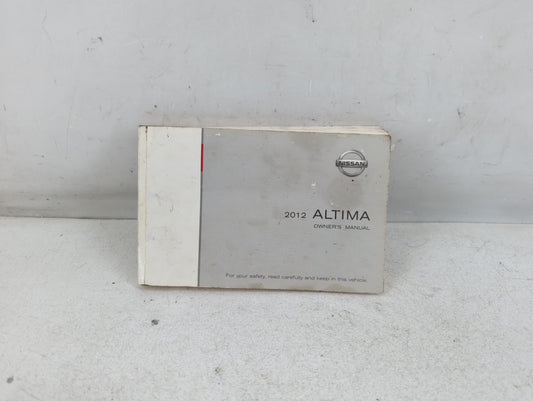 2012 Nissan Altima Owners Manual Book Guide P/N:OM2E 0L32U1 OEM Used Auto Parts