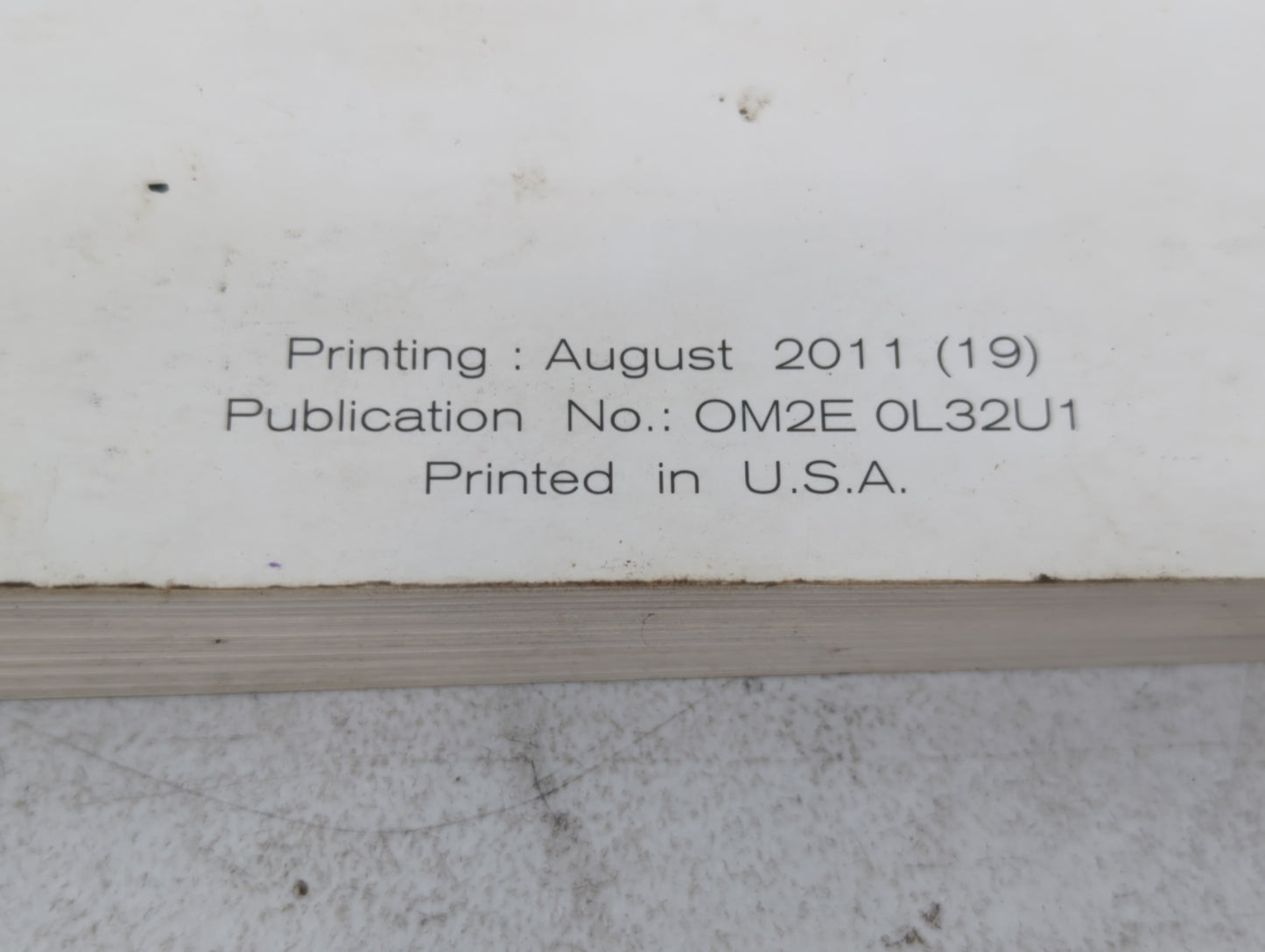 2012 Nissan Altima Owners Manual Book Guide P/N:OM2E 0L32U1 OEM Used Auto Parts