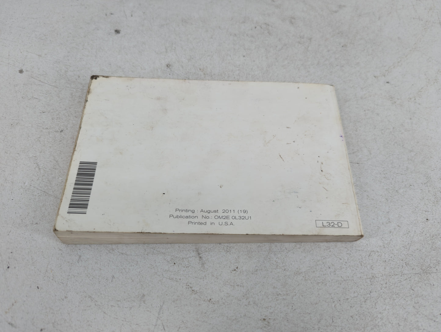 2012 Nissan Altima Owners Manual Book Guide P/N:OM2E 0L32U1 OEM Used Auto Parts