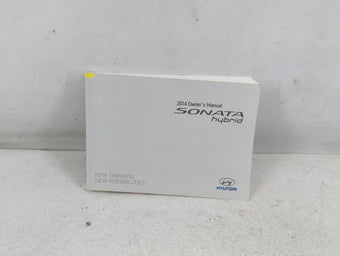 compare product 2014 Hyundai Sonata Owners Manual Book Guide P/N:E4R0-EU44E OEM Used Auto Parts