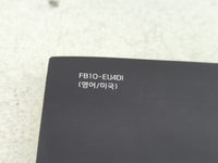 2015 Hyundai Genesis Owners Manual Book Guide P/N:FB10-EU4DI OEM Used Auto Parts