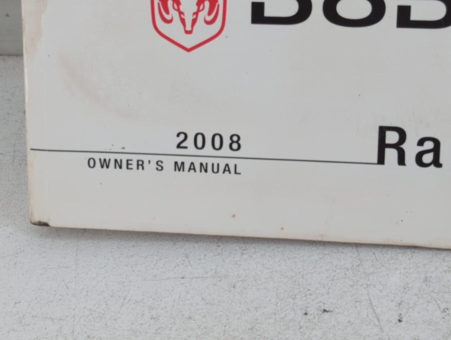2008 Dodge Ram 1500 Owners Manual Book Guide OEM Used Auto Parts
