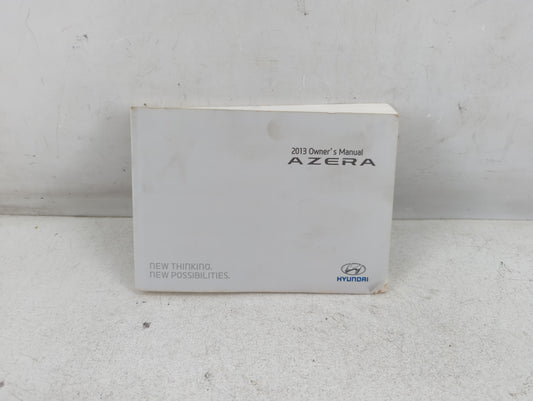 2013 Hyundai Azera Owners Manual Book Guide P/N:D3V0-EU35E OEM Used Auto Parts