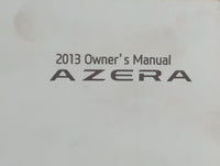 2013 Hyundai Azera Owners Manual Book Guide P/N:D3V0-EU35E OEM Used Auto Parts