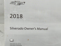 2018 Chevrolet Silverado 1500 Owners Manual Book Guide P/N:84016520 B OEM Used Auto Parts
