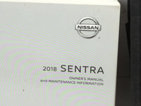 2018 Nissan Sentra Owners Manual Book Guide P/N:OM18EM 0B17U0 OEM Used Auto Parts