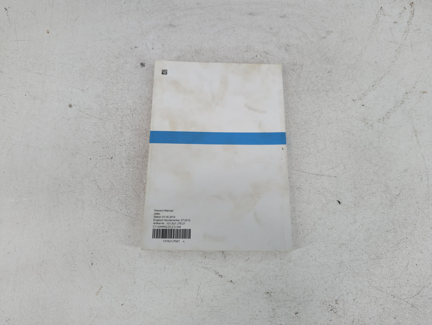 2013 Volkswagen Jetta Owners Manual Book Guide P/N:1315U1JT621 OEM Used Auto Parts