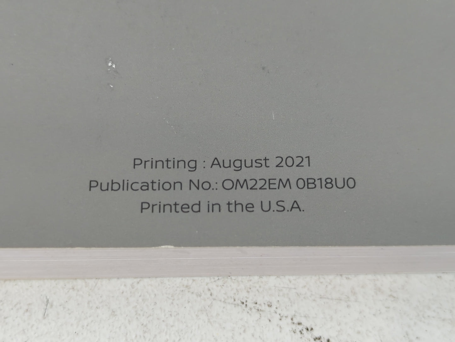 2022 Nissan Sentra Owners Manual Book Guide P/N:OM22EM 0B18U0 OEM Used Auto Parts