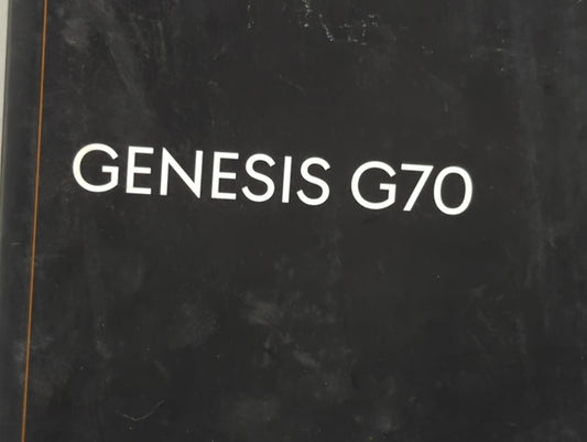 2022 Genesis G70 Owners Manual Book Guide P/N:NG90-EU21K OEM Used Auto Parts