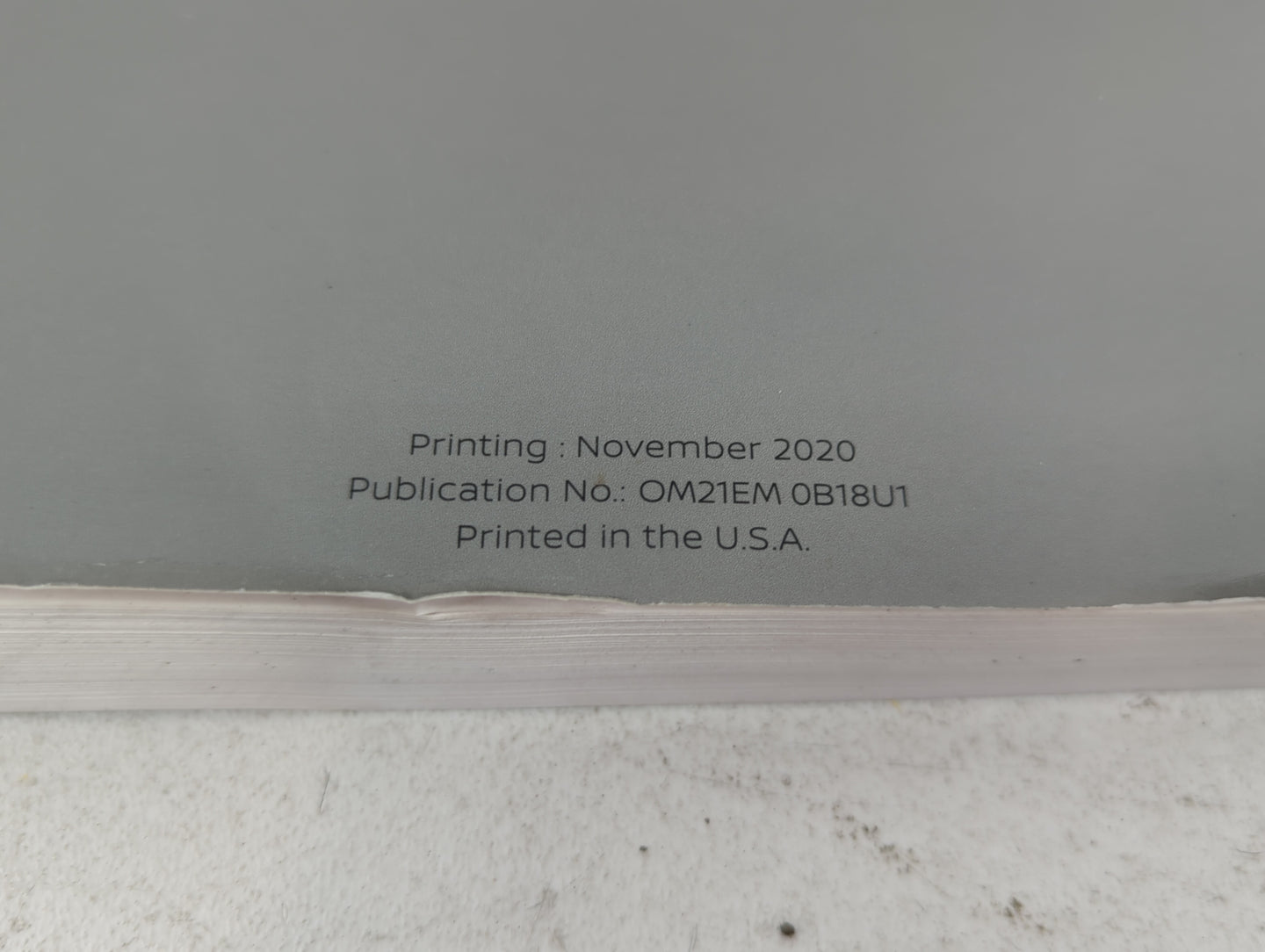 2021 Nissan Sentra Owners Manual Book Guide P/N:OM21EM 0B18U1 OEM Used Auto Parts - Oemusedautoparts1.com