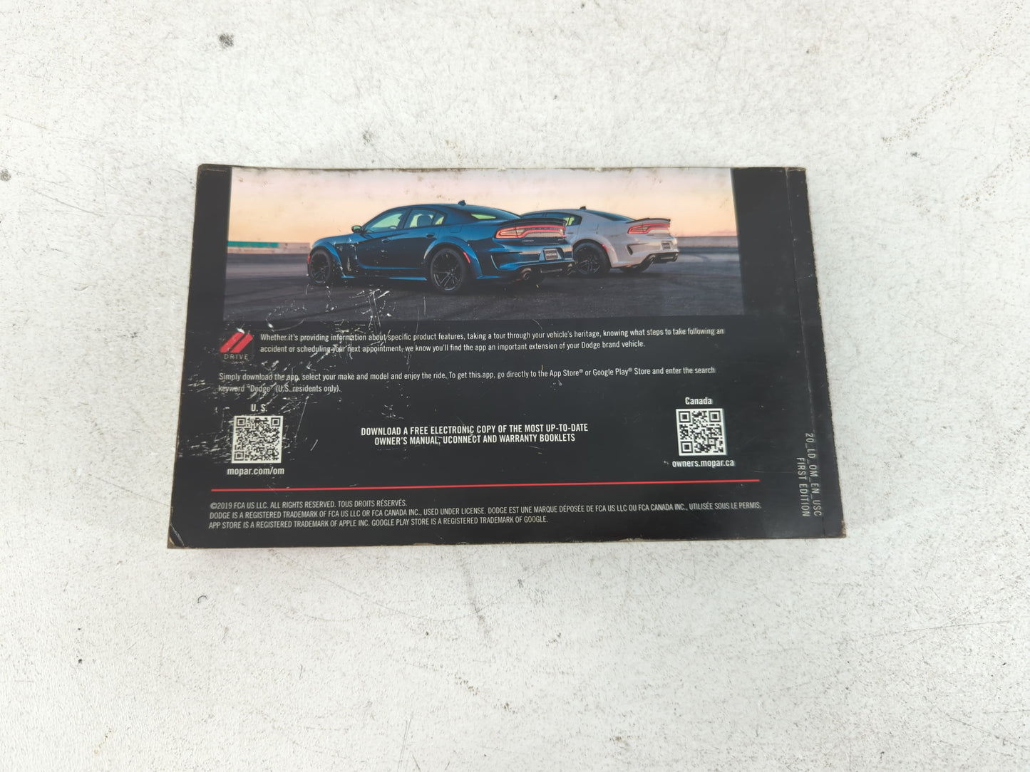 2020 Dodge Charger Owners Manual Book Guide OEM Used Auto Parts