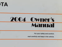 2004 Toyota Camry Owners Manual Book Guide P/N:01999-33616 OEM Used Auto Parts