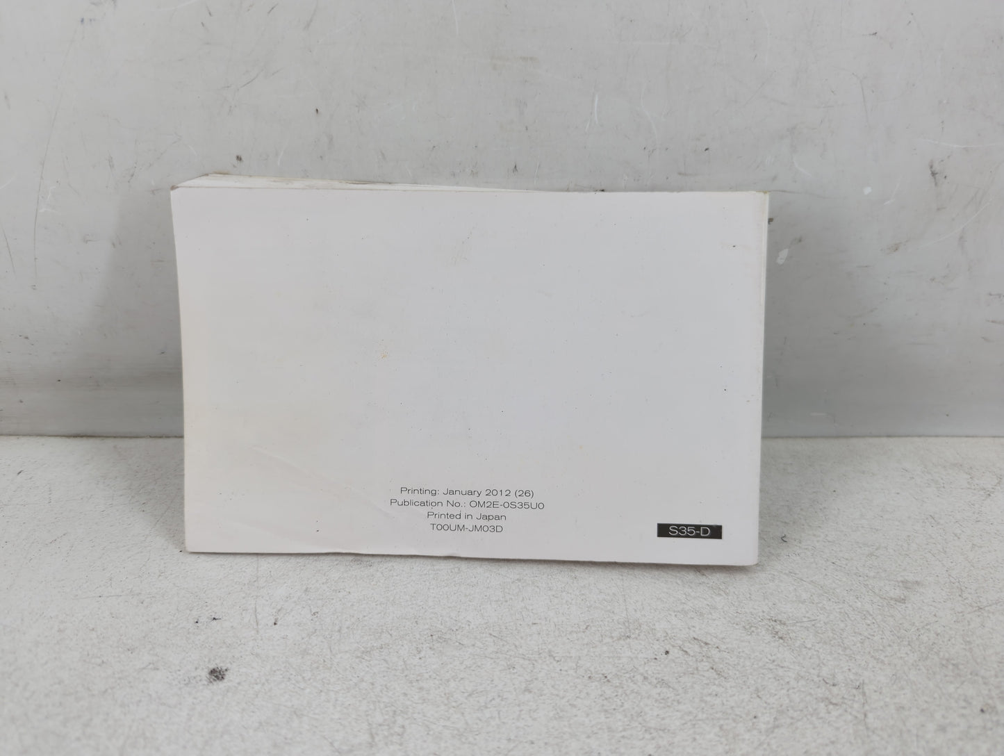 2012 Nissan Rogue Owners Manual Book Guide P/N:OM2E-0S35U0 OEM Used Auto Parts