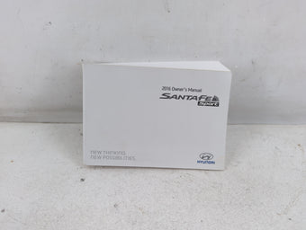 compare product 2016 Hyundai Santa Fe Owners Manual Book Guide P/N:G2W0-EU55A OEM Used Auto Parts