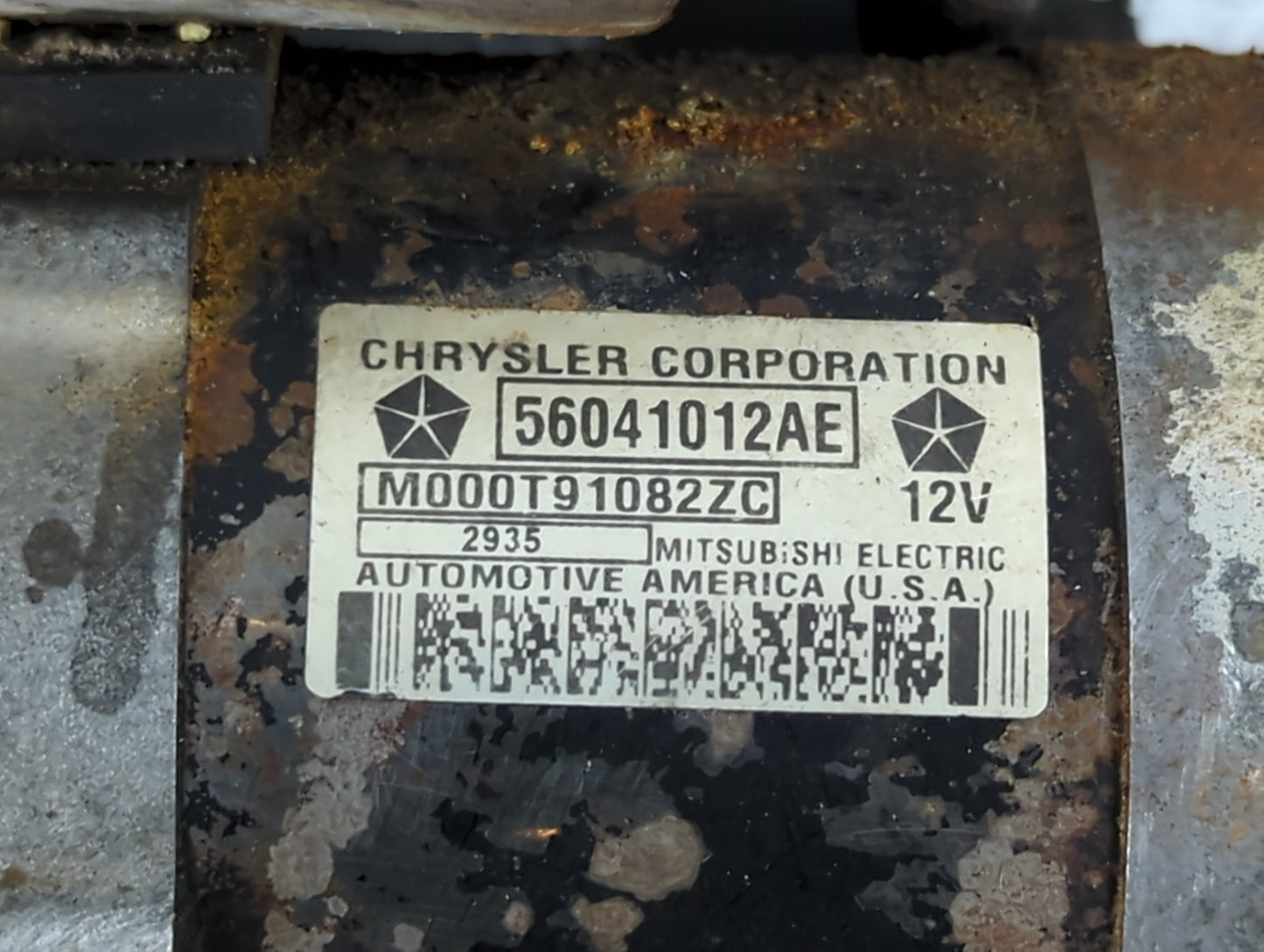 2003-2006 Jeep Wrangler Car Starter Motor Solenoid OEM P/N:56041012AE Fits Fits 2003 2004 2005 2006 OEM Used Auto Parts