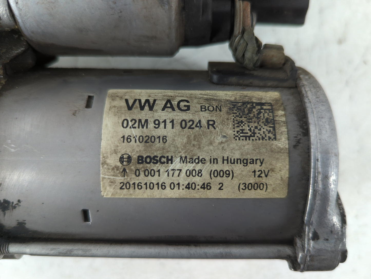 2014 Volkswagen Jetta Car Starter Motor Solenoid OEM P/N:02M 911 024 R Fits Fits 2015 2016 2017 2018 2019 2020 2021 2022 OEM Used Auto Parts
