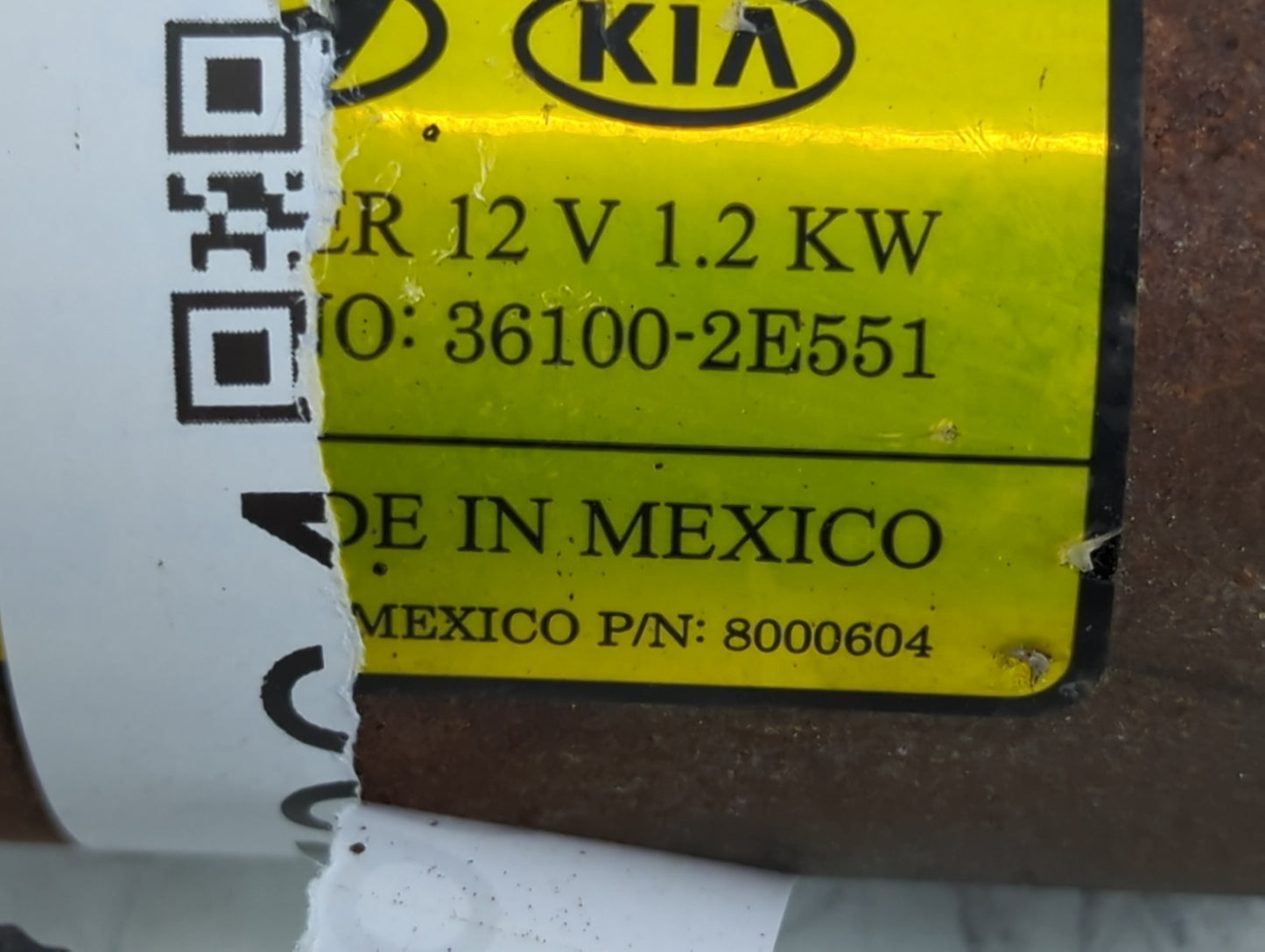 2014-2020 Hyundai Elantra Car Starter Motor Solenoid OEM P/N:36100-2E551 Fits Fits 2014 2015 2016 2017 2018 2019 2020 OEM Used Auto Parts - Oemusedautoparts1.com