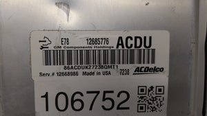 2017-2021 Chevrolet Trax PCM Engine Control Computer ECU ECM PCU OEM P/N:12679097 12670309 Fits Fits 2017 2018 2019 2020 2021 OEM Used Auto Parts