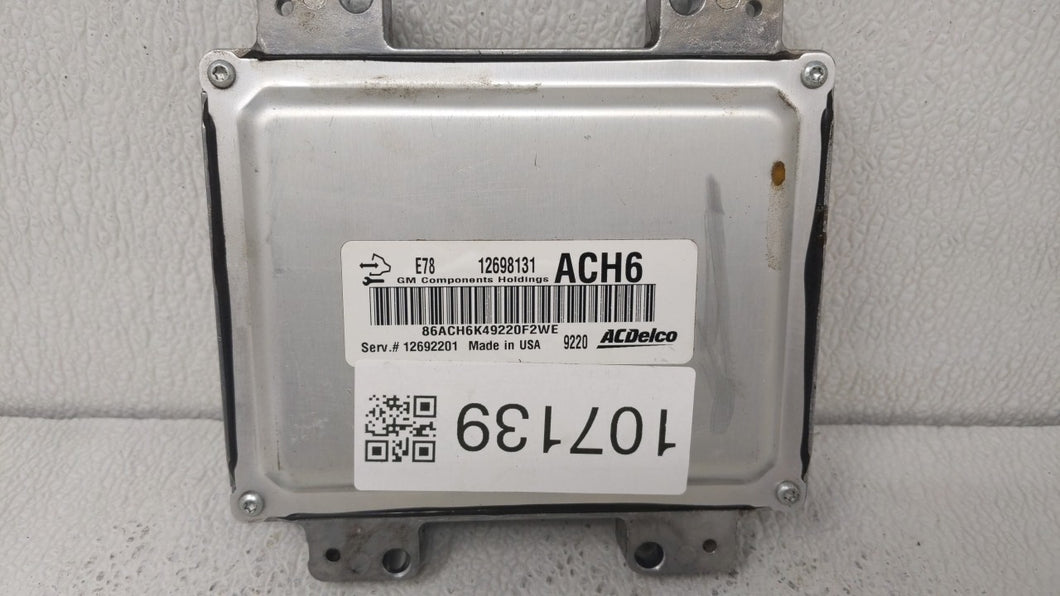 2017-2018 Chevrolet Trax PCM Engine Control Computer ECU ECM PCU OEM P/N:12679097 12670309, 12695536 Fits Fits 2017 2018 2019 OEM Used Auto Parts - Oemusedautoparts1.com 