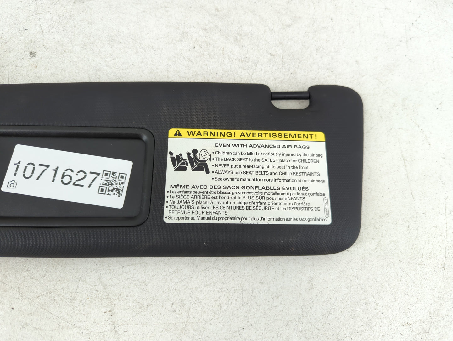 2014-2017 Audi A5 Sun Visor Shade Replacement Driver Left Mirror Fits Fits 2014 2015 2016 2017 OEM Used Auto Parts - Oemusedautoparts1.com