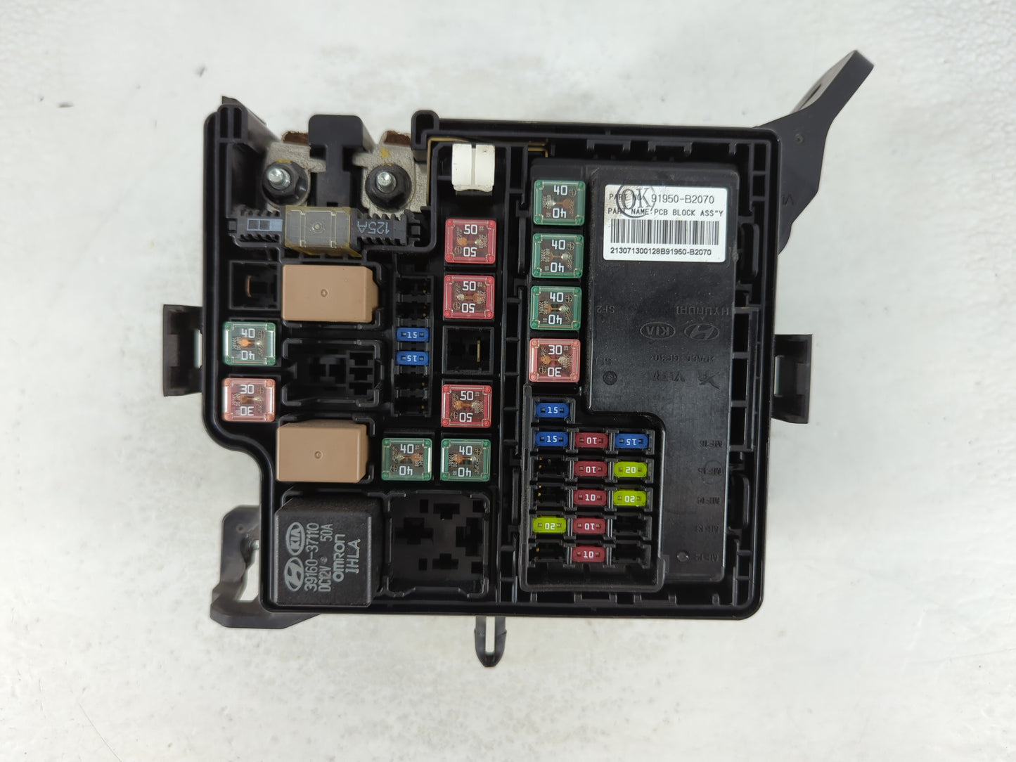 2014 Kia Soul Fusebox Fuse Box Panel Relay Module P/N:91950-B2050 91421B2740 Fits OEM Used Auto Parts - Oemusedautoparts1.com