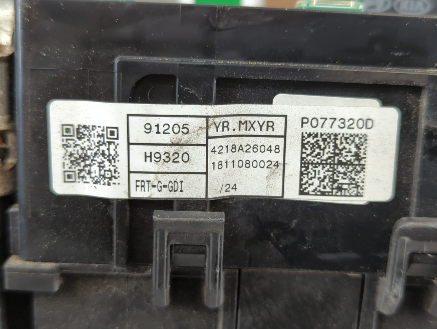 2018-2019 Kia Rio Fusebox Fuse Box Panel Relay Module P/N:91205 H9320 Fits Fits 2018 2019 OEM Used Auto Parts - Oemusedautoparts1.com