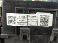 2018-2019 Kia Rio Fusebox Fuse Box Panel Relay Module P/N:91205 H9320 Fits Fits 2018 2019 OEM Used Auto Parts - Oemusedautoparts1.com