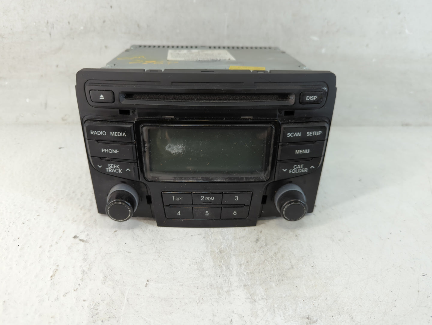 2013 Hyundai Sonata Radio AM FM Cd Player Receiver Replacement P/N:96180-3Q700 Fits OEM Used Auto Parts - Oemusedautoparts1.com