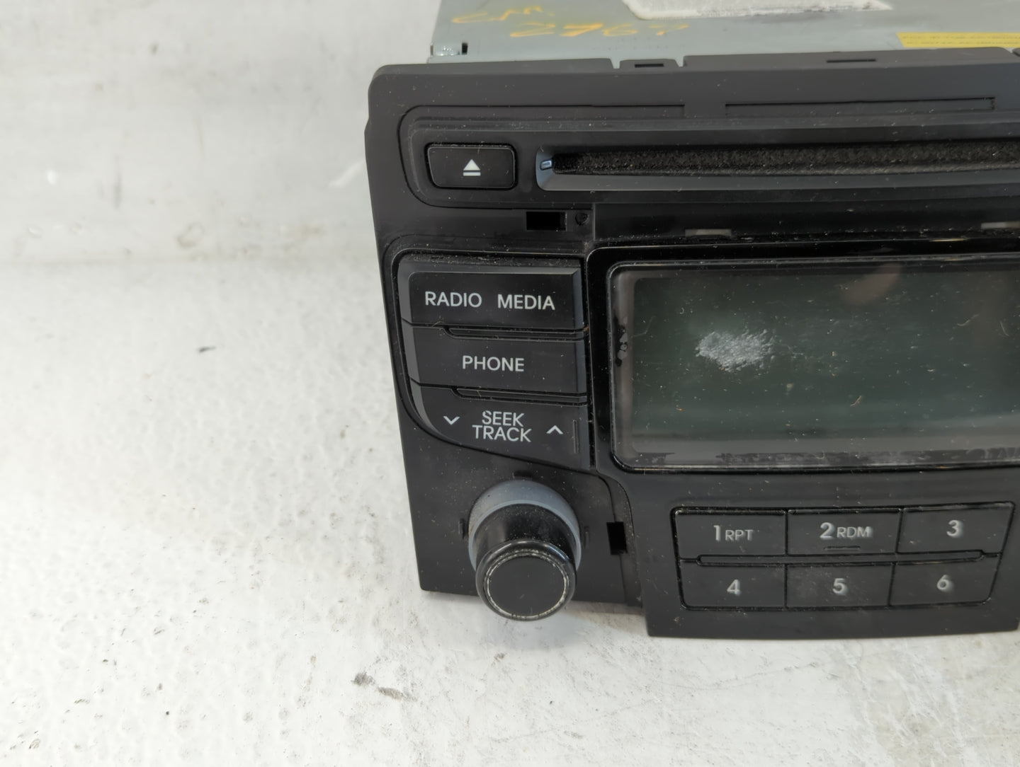 2013 Hyundai Sonata Radio AM FM Cd Player Receiver Replacement P/N:96180-3Q700 Fits OEM Used Auto Parts - Oemusedautoparts1.com