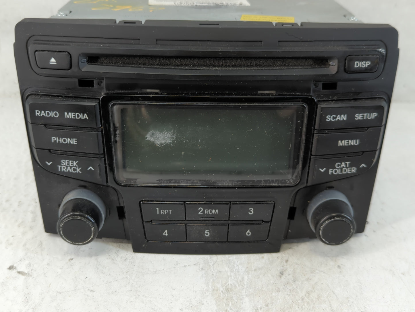 2013 Hyundai Sonata Radio AM FM Cd Player Receiver Replacement P/N:96180-3Q700 Fits OEM Used Auto Parts - Oemusedautoparts1.com