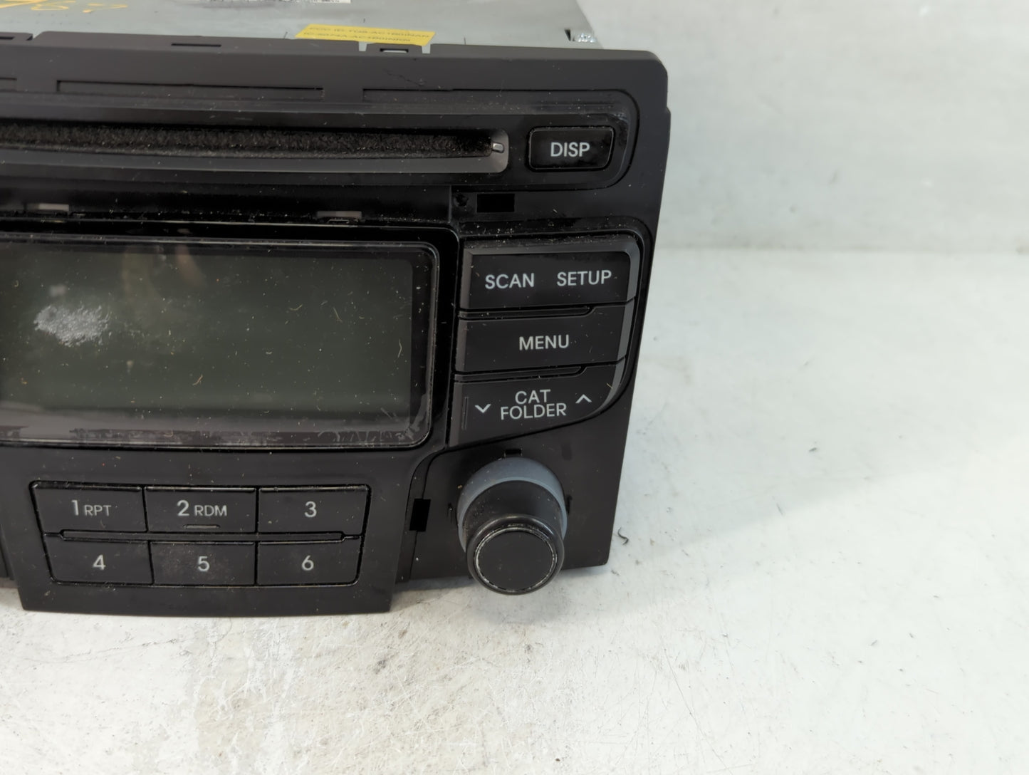 2013 Hyundai Sonata Radio AM FM Cd Player Receiver Replacement P/N:96180-3Q700 Fits OEM Used Auto Parts - Oemusedautoparts1.com