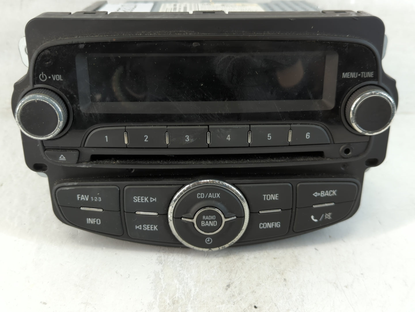 2012 Chevrolet Sonic Radio AM FM Cd Player Receiver Replacement P/N:95179057 Fits OEM Used Auto Parts - Oemusedautoparts1.com