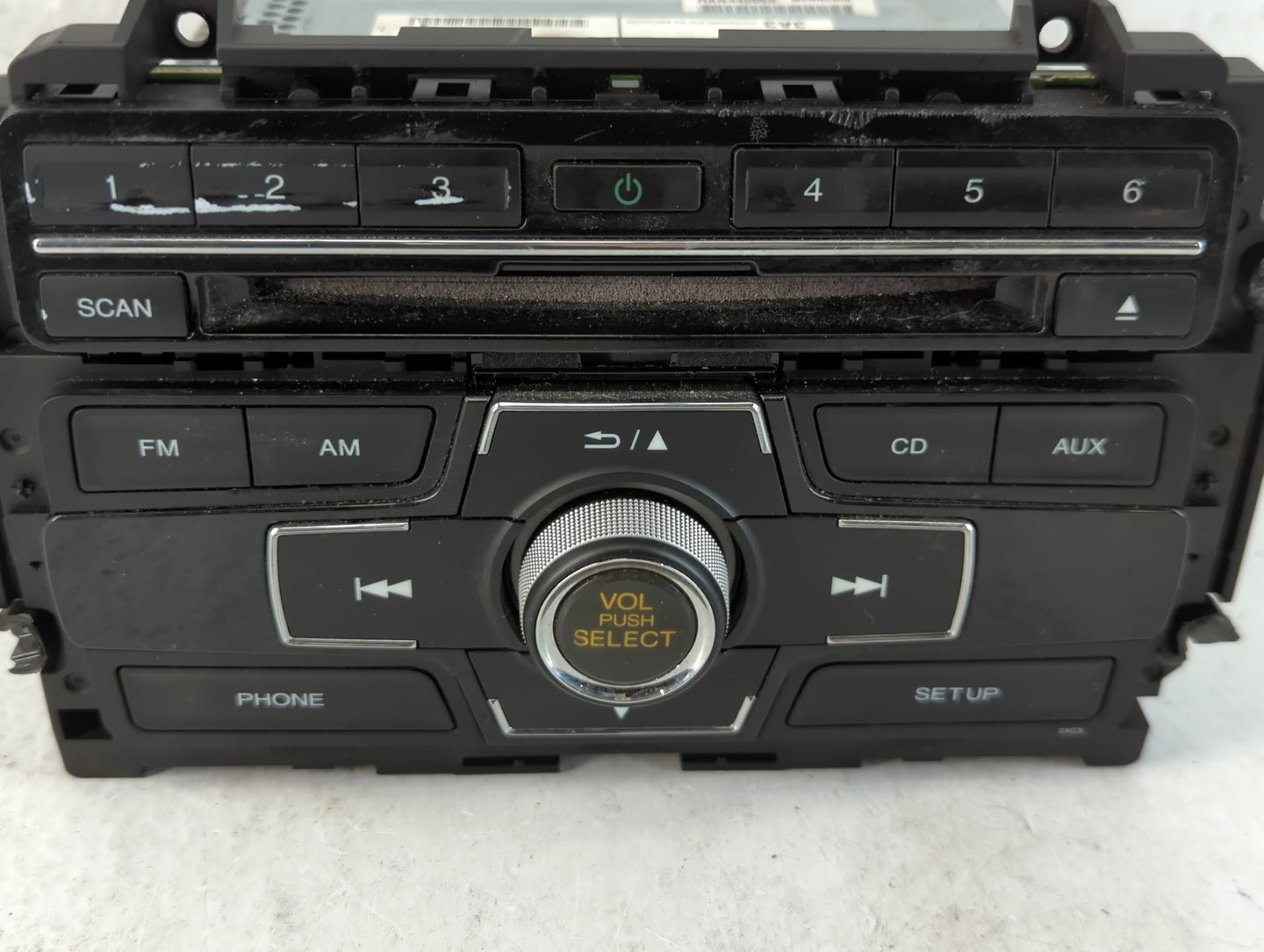 2014-2015 Honda Civic Radio AM FM Cd Player Receiver Replacement P/N:39100-TR3-A314-M1 Fits Fits 2014 2015 OEM Used Auto Parts - Oemusedautoparts1.com