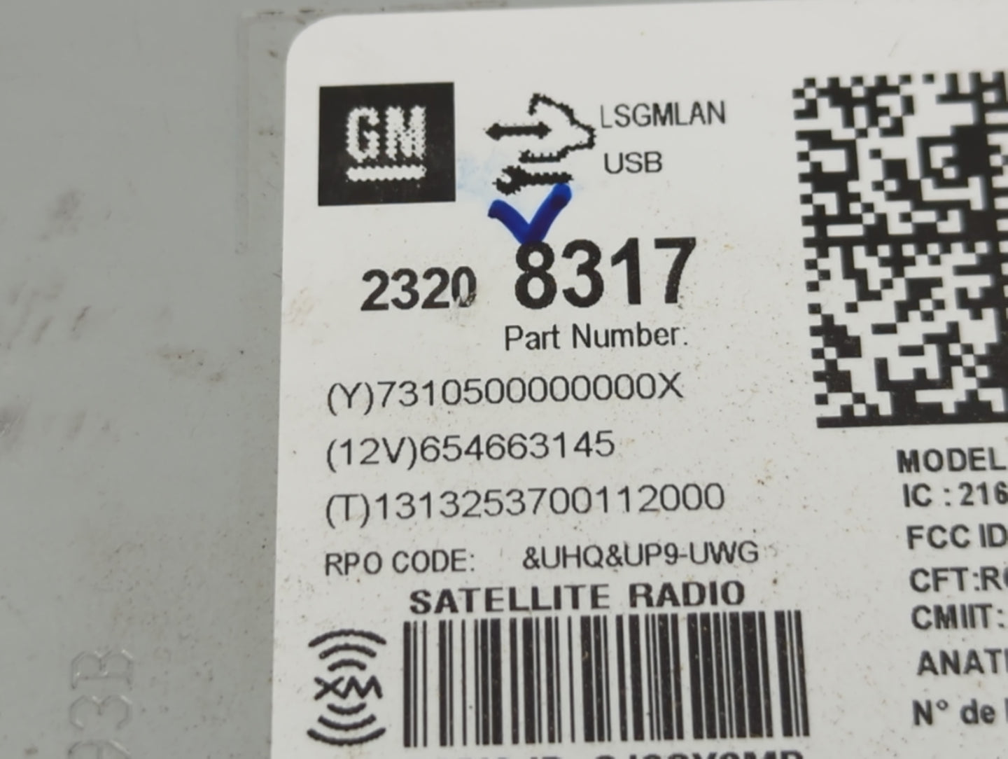 2014 Buick Verano Radio AM FM Cd Player Receiver Replacement P/N:23208317 Fits OEM Used Auto Parts - Oemusedautoparts1.com