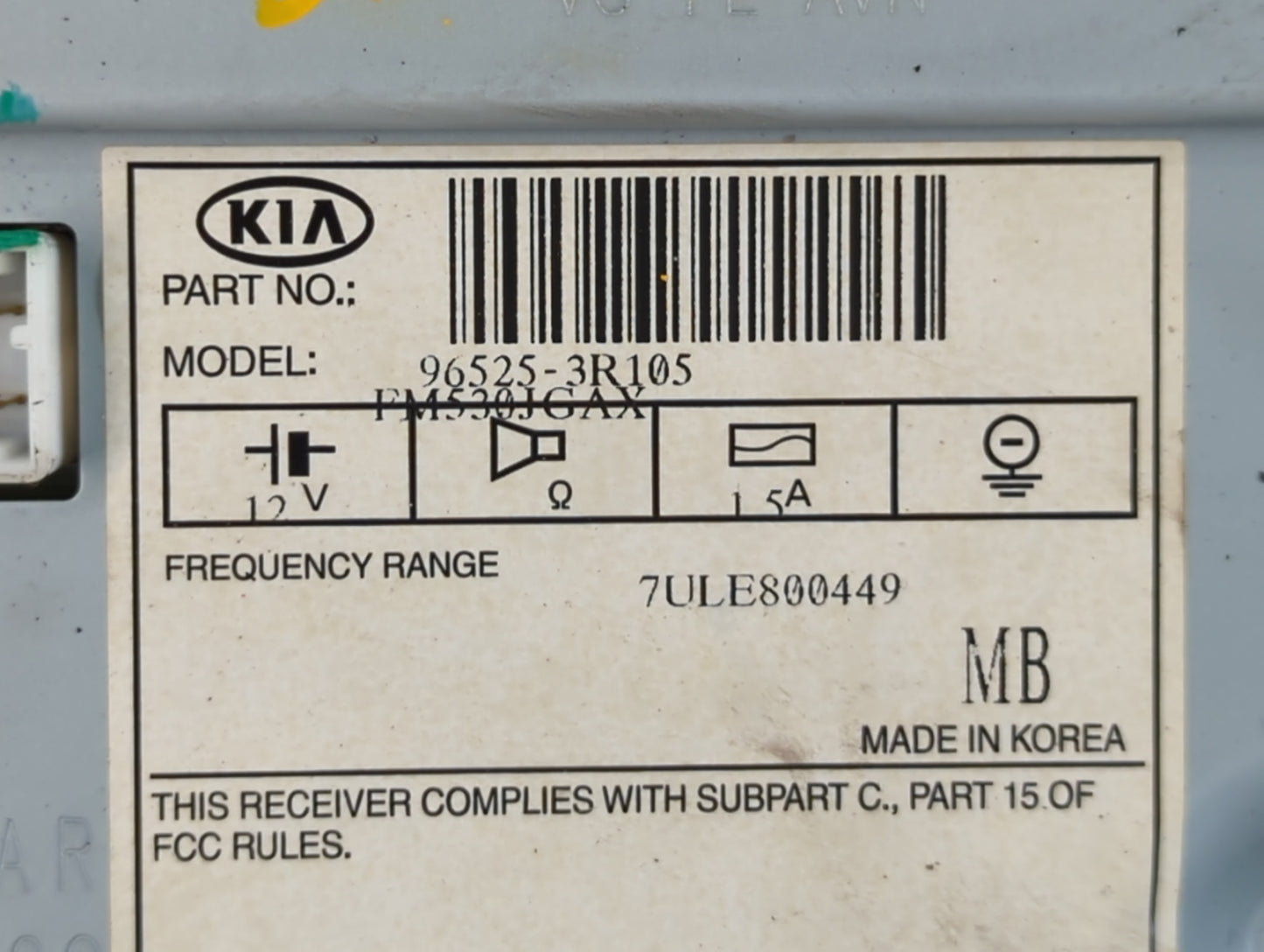 2014-2016 Kia Cadenza Information Display Screen - Oemusedautoparts1.com