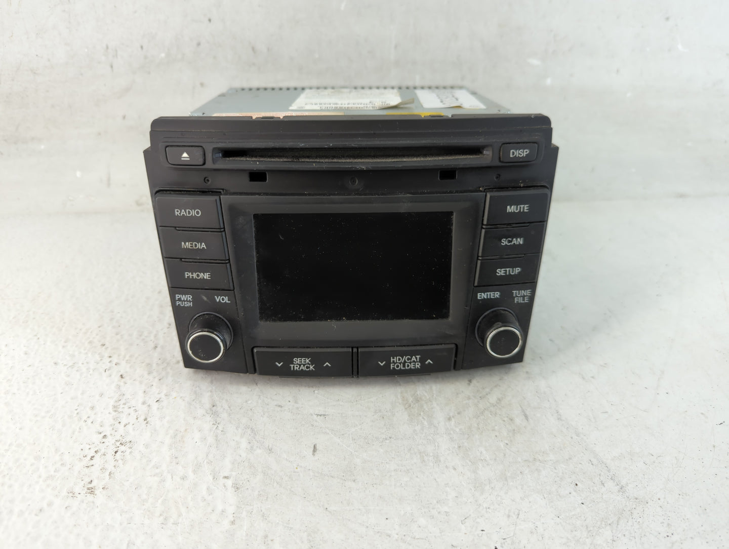 2014-2015 Hyundai Sonata Radio AM FM Cd Player Receiver Replacement P/N:96180-3Q8004X Fits Fits 2014 2015 OEM Used Auto Parts - Oemusedautoparts1.com