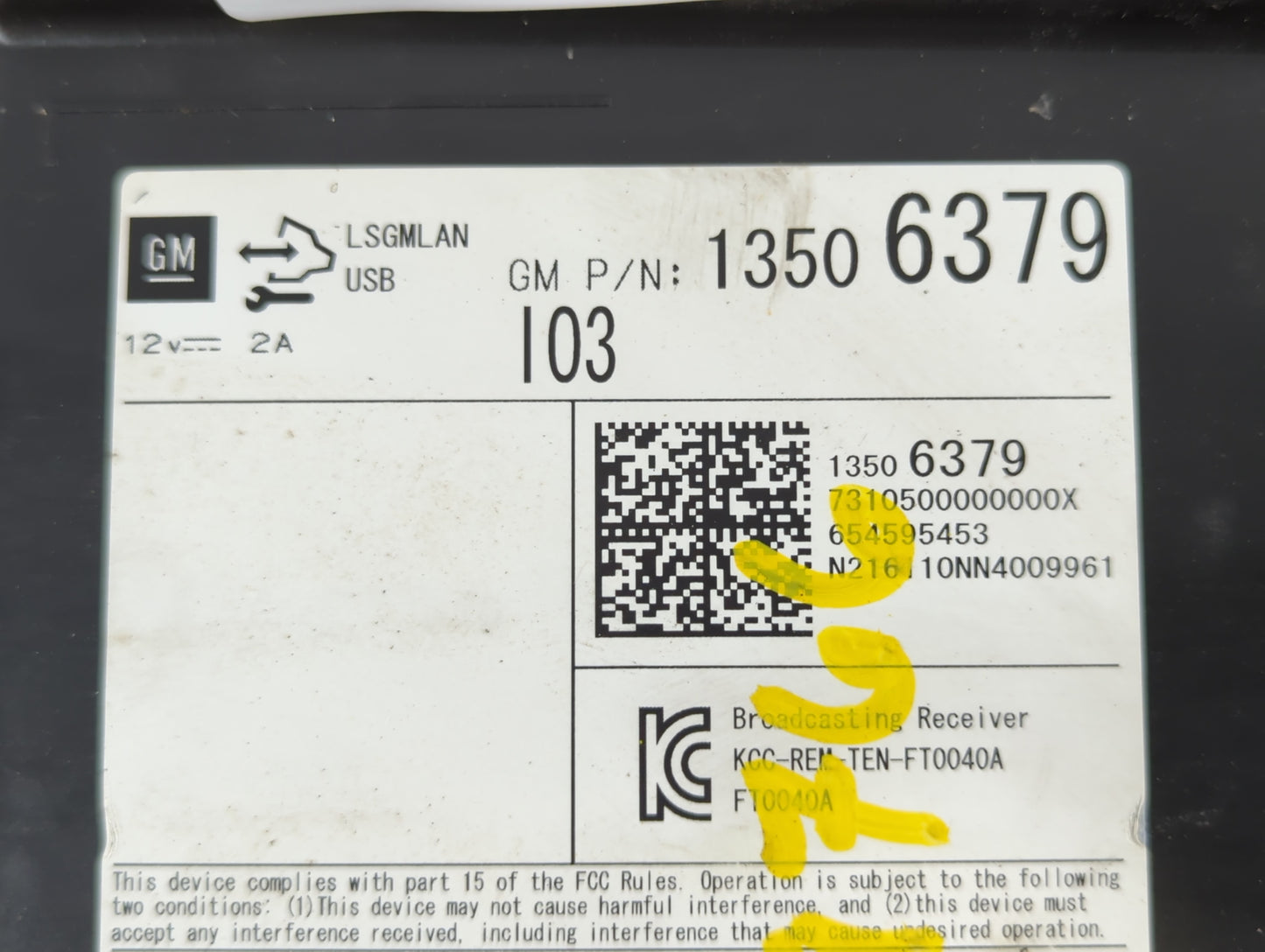 2016 Chevrolet Colorado Radio AM FM Cd Player Receiver Replacement P/N:13506379 Fits OEM Used Auto Parts - Oemusedautoparts1.com