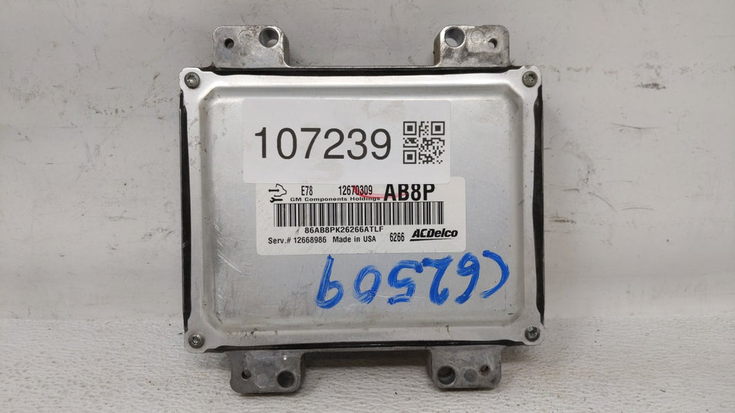 2017-2019 Chevrolet Sonic PCM Engine Control Computer ECU ECM PCU OEM P/N:12679097 12670309 Fits Fits 2017 2018 2019 2020 2021 OEM Used Auto Parts