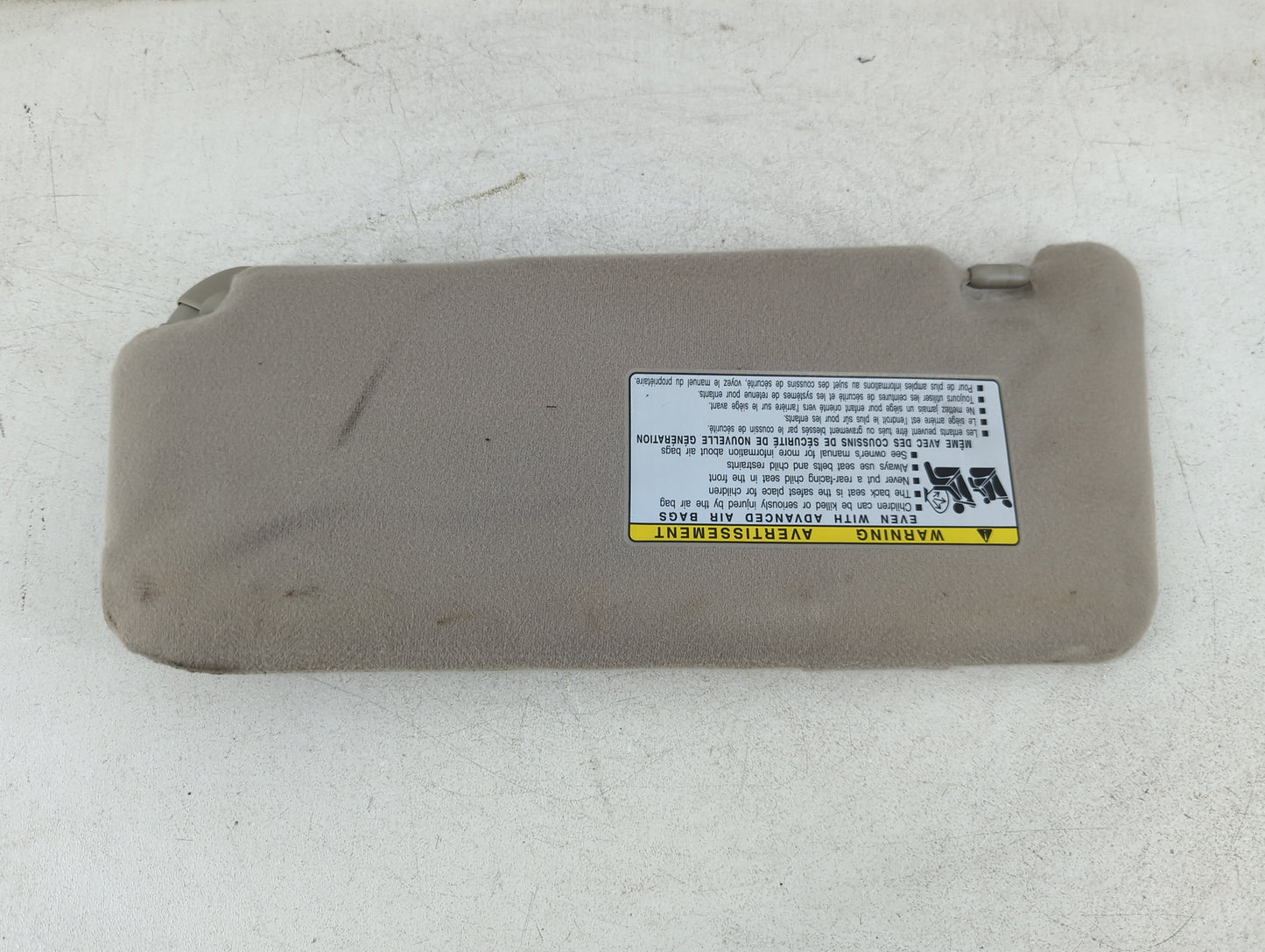 2007-2011 Toyota Camry Sun Visor Shade Replacement Passenger Right Mirror Fits Fits 2007 2008 2009 2010 2011 OEM Used Auto Parts