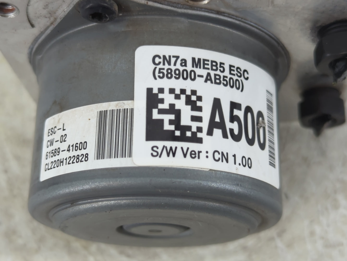 2021-2022 Hyundai Elantra ABS Pump Control Module Replacement P/N:58900-AB500 Fits Fits 2021 2022 OEM Used Auto Parts - Oemusedautoparts1.com